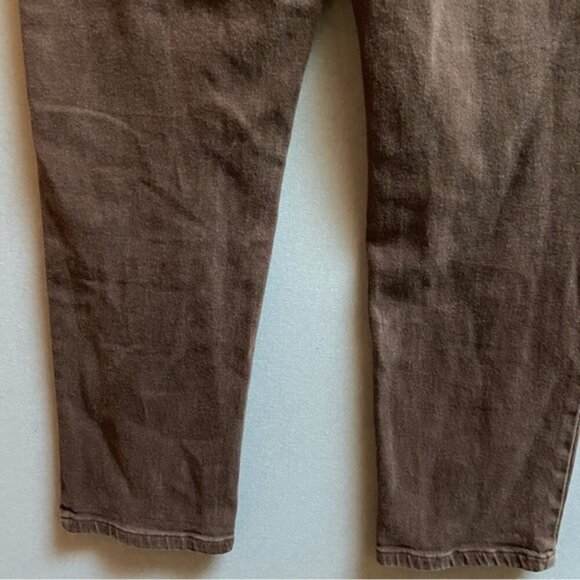 Wilfred Free Aritzia brown high rise denim jeans Sz 10 - Picture 3 of 12